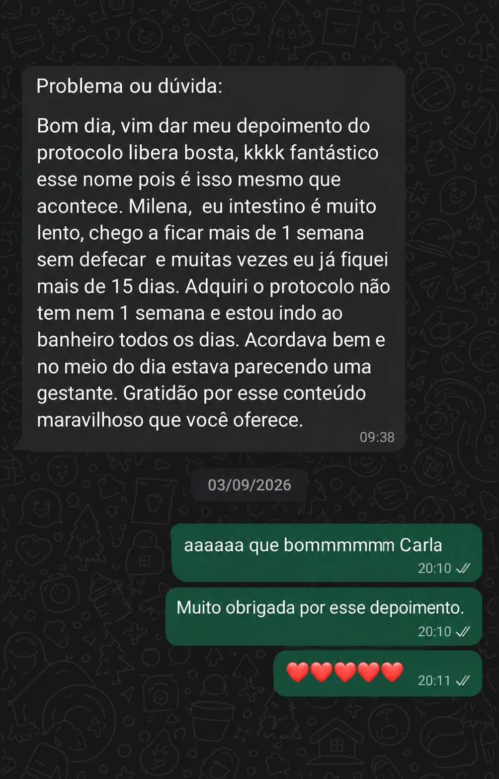 Depoimento de aluna 2