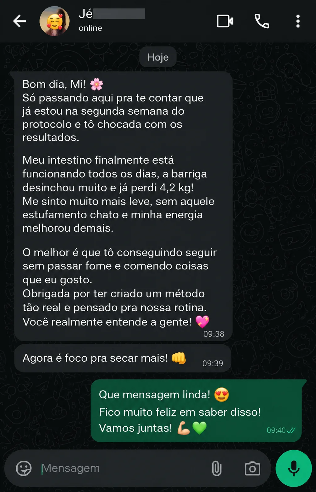 Depoimento de aluna 4